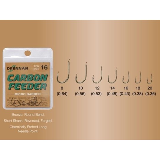 Kabliukai Drennan Carbon Feeder