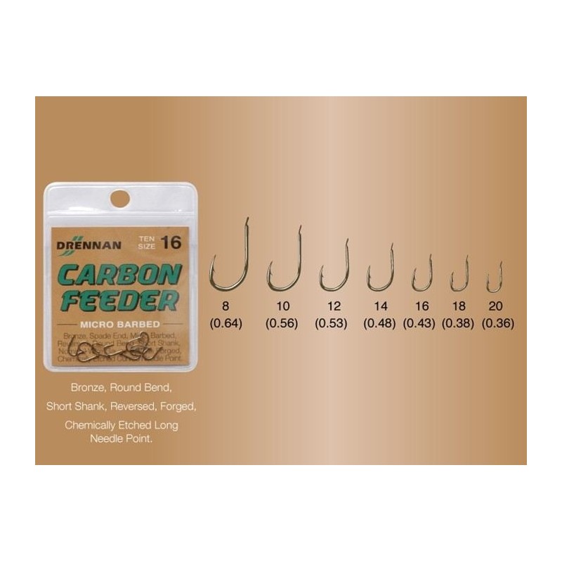 Kabliukai Drennan Carbon Feeder