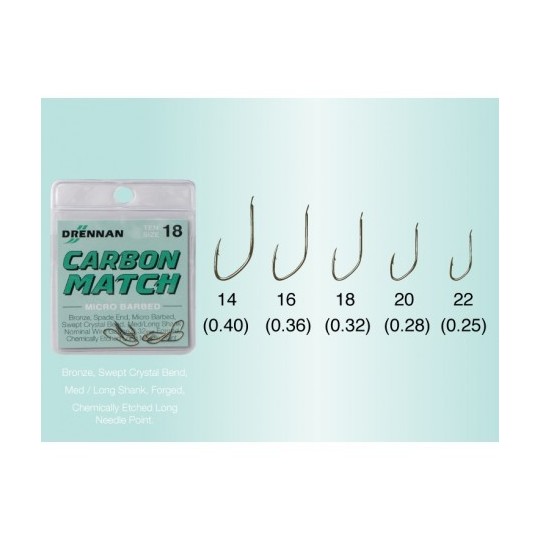 Kabliukai Drennan Carbon Match