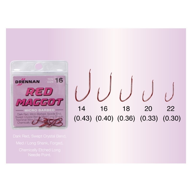 Kabliukai Drennan Red Maggot