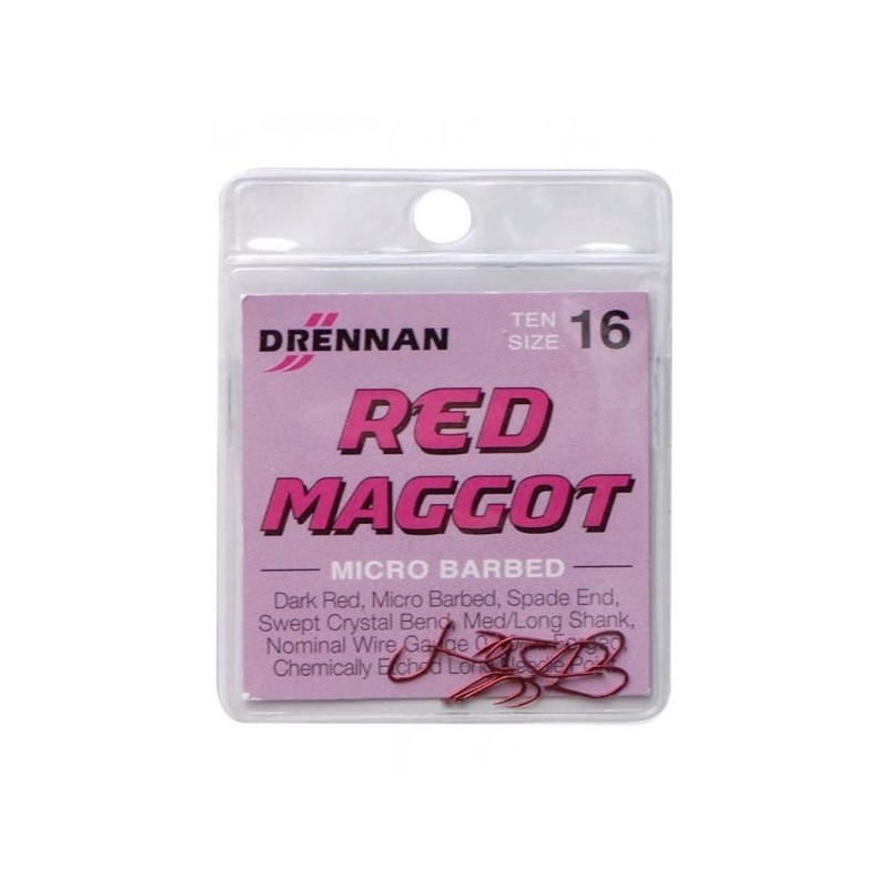 Kabliukai Drennan Red Maggot