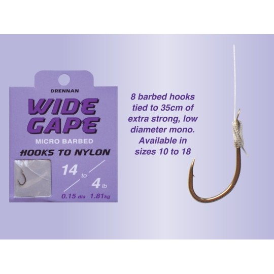 Kabliukai Drennan Wide Gape