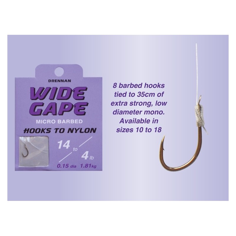 Kabliukai Drennan Wide Gape