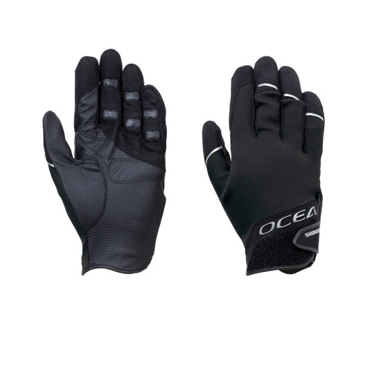 Pirštinės Shimano Ocea Chloroprene 3D Stretch Black