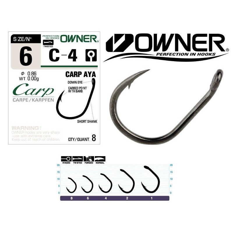 Kabliukai Owner Carp C-4