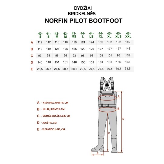 Bridkelnės Norfin Pilot Bootfoot