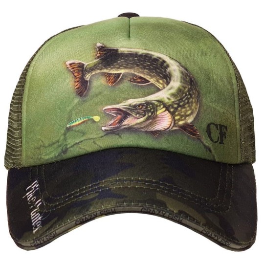 Kepurė Crazy Fish Trucker Pike Hunter