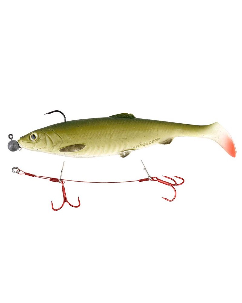 Pavadėliai Savage Gear CARBON49 Double Stinger 2vnt.