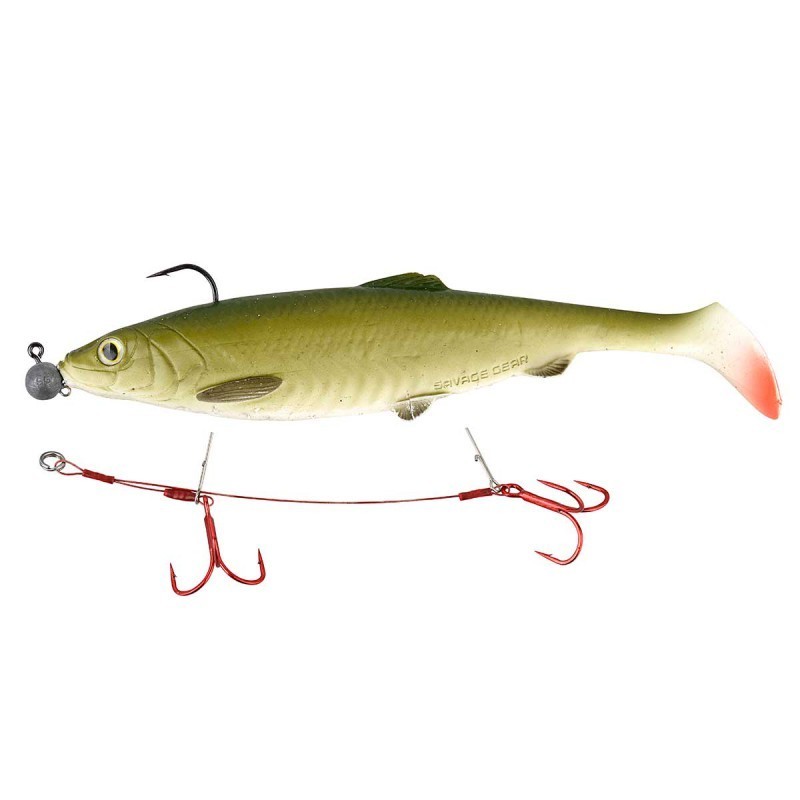 Pavadėliai Savage Gear CARBON49 Double Stinger 2vnt.