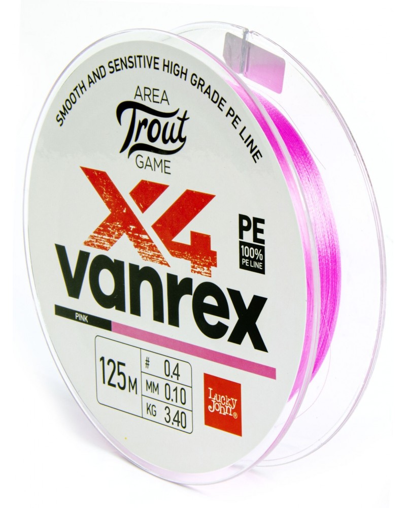 Pintas valas Lucky John Vanrex X4 ATG Pink 125m