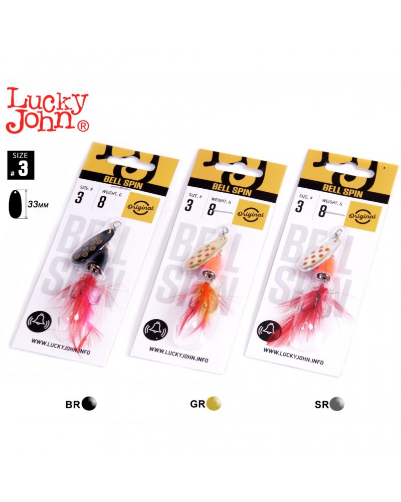 Sukriukių rinkinys Lucky John Bell Spin Dot