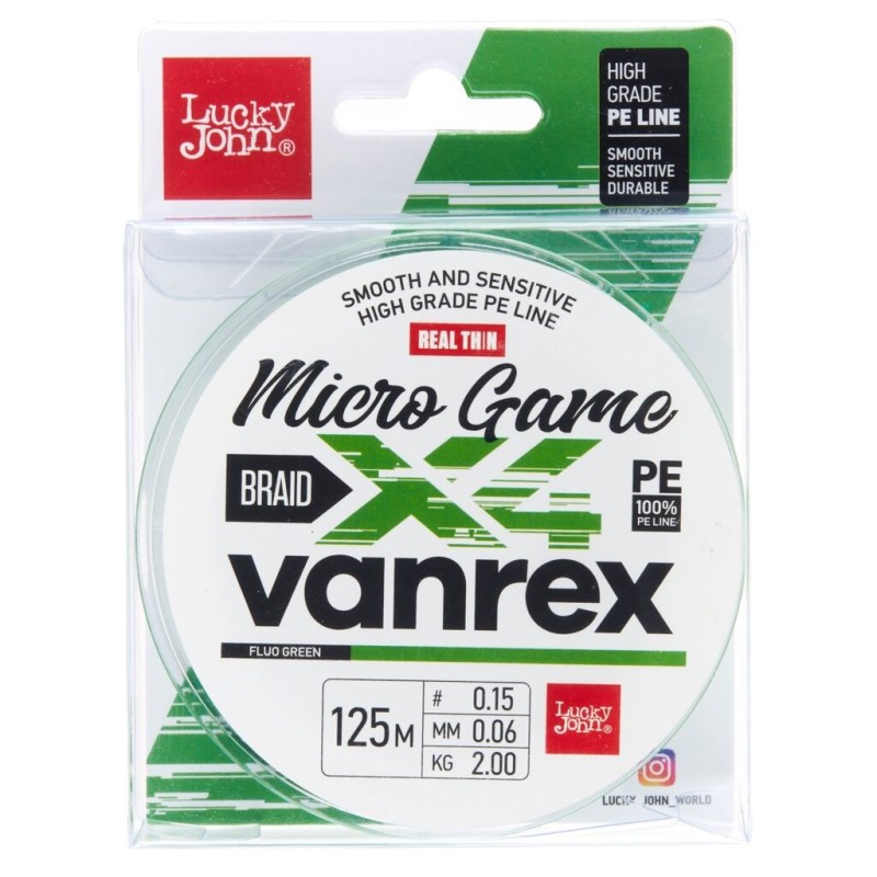 Pintas valas Lucky John Vanrex X4 Micro game Fluo Green