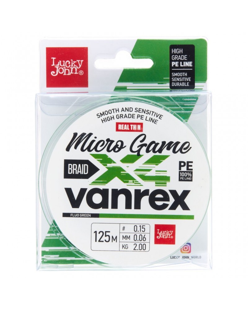 Pintas valas Lucky John Vanrex X4 Micro game Fluo Green