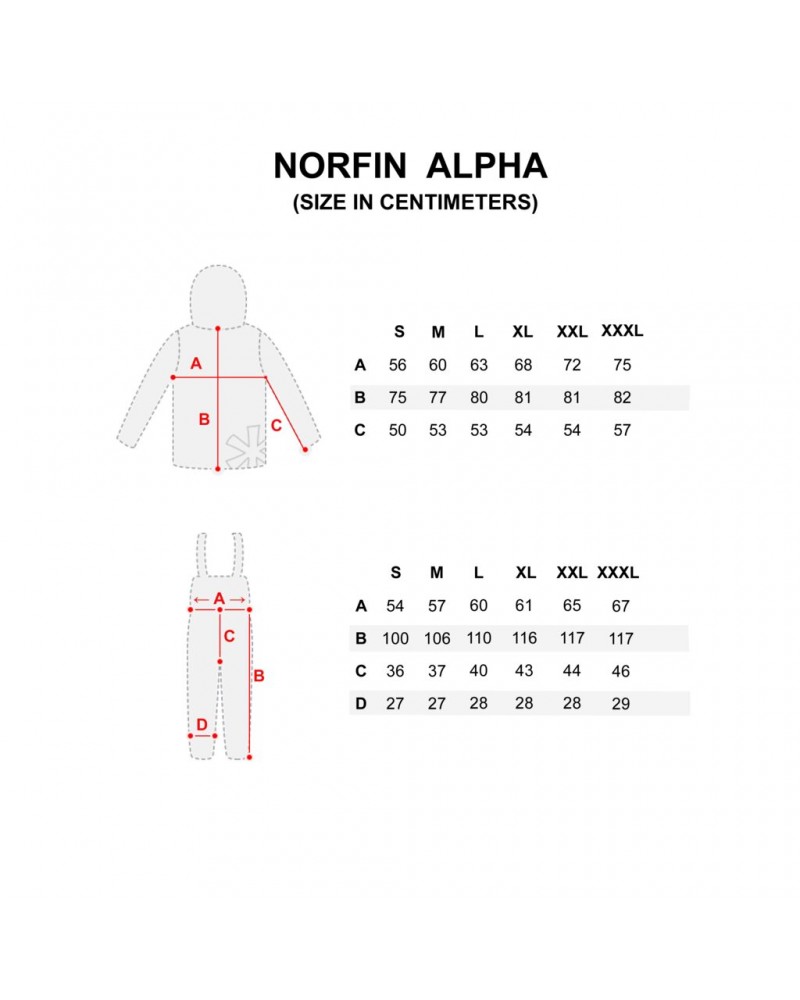 Demisezoninis kostiumas Norfin Alpha