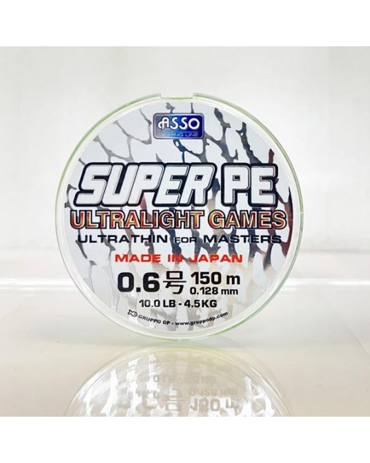 Pintas valas Asso PE Super Ultra Light Game Fluo Green