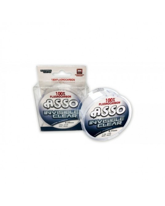 Fluorokarbono valas Asso Invisible Clear 50m