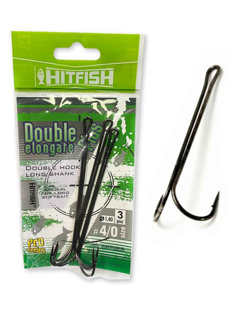 Dvišakiai HitFish Double Hook+ 3vnt.