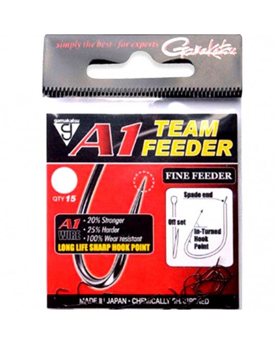 Kabliukai Gamakatsu A1 Team Feeder Fine Feeder