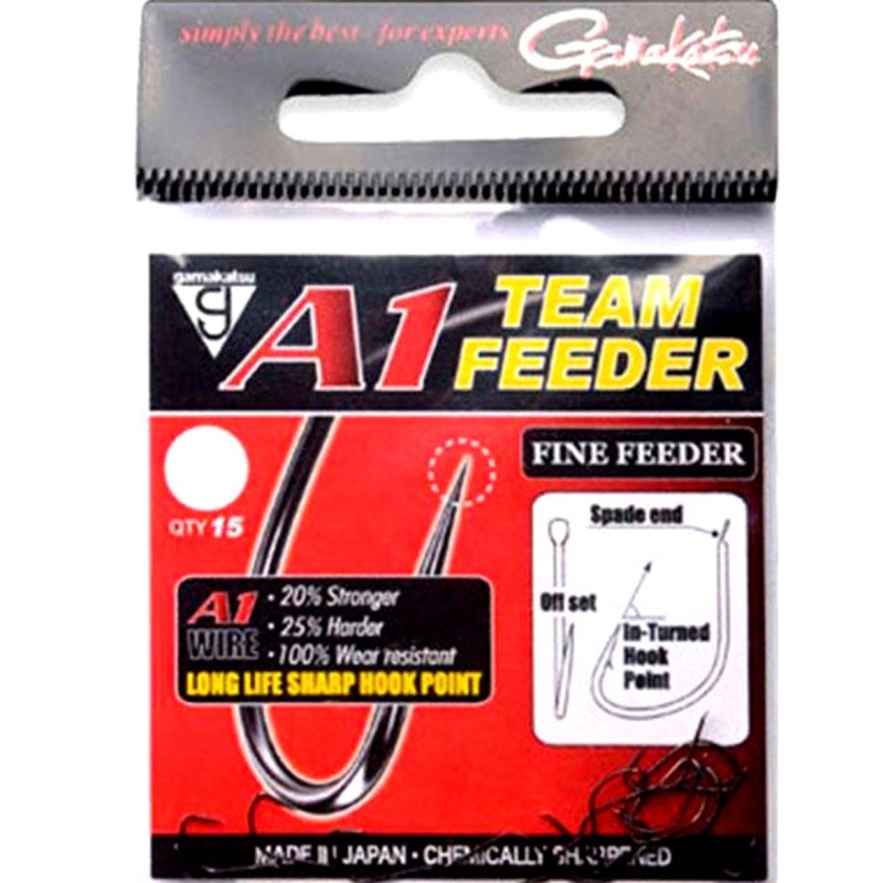 Kabliukai Gamakatsu A1 Team Feeder Fine Feeder