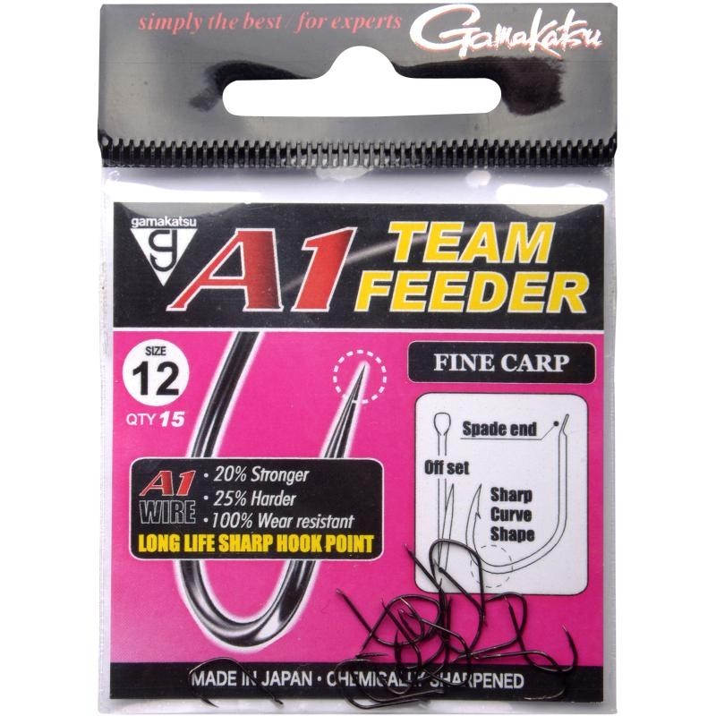 Kabliukai Gamakatsu A1 Team Feeder Fine Carp
