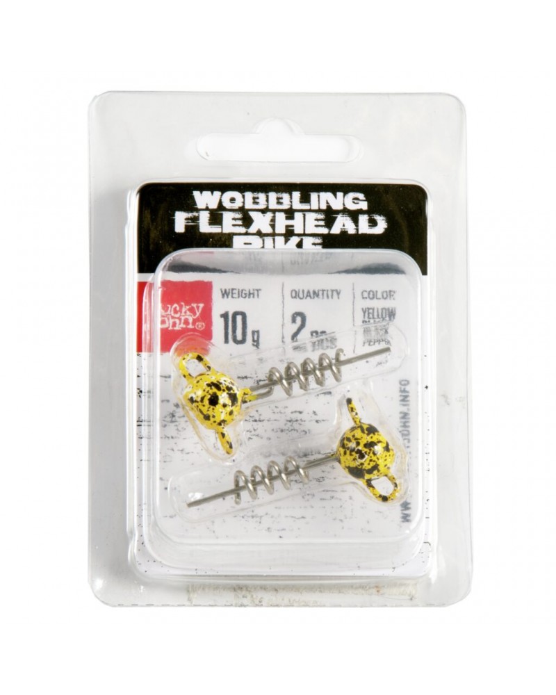 Svarelis įsukamas Lucky John 3D BBS Wobbling Flexhead Pike