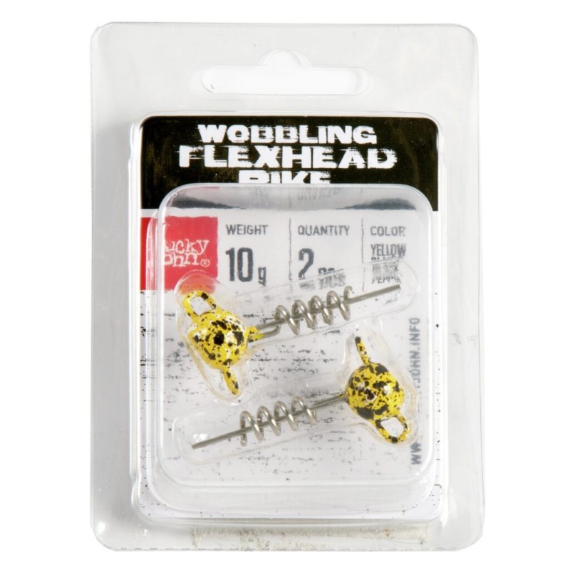 Svarelis įsukamas Lucky John 3D BBS Wobbling Flexhead Pike
