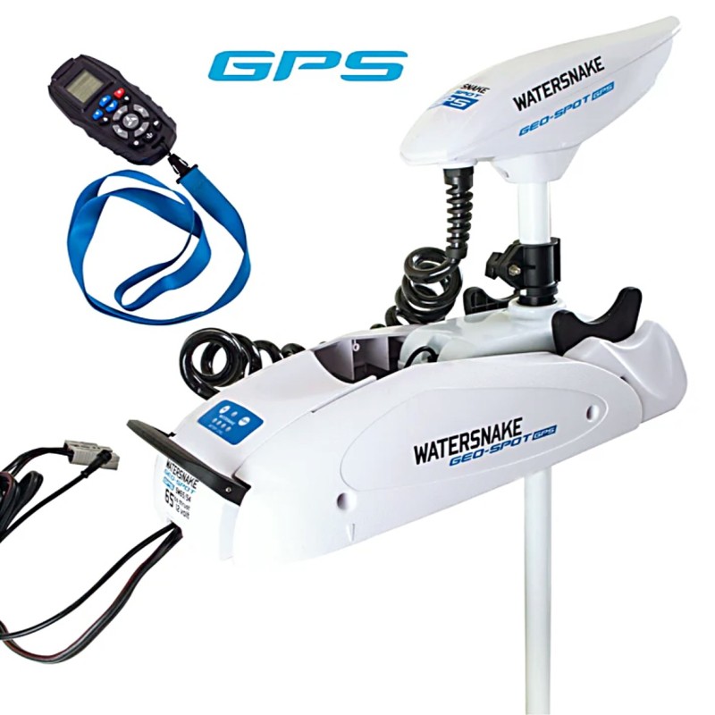 Elektrinis trolingo variklis WaterSnake GEO-SPOT GPS 65LB 54”