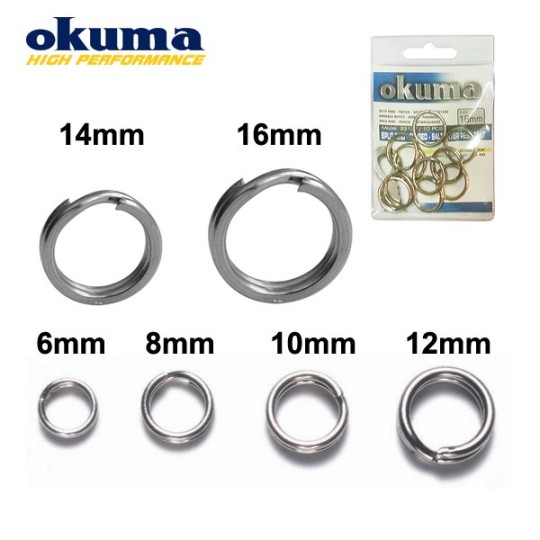 Žiedeliai Okuma Split Rings Saltwater
