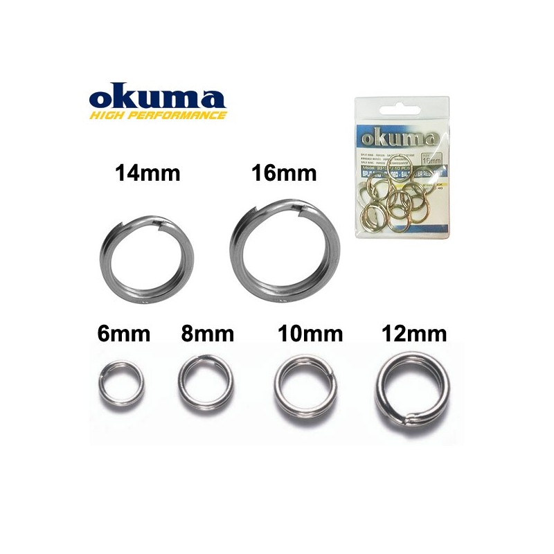 Žiedeliai Okuma Split Rings Saltwater