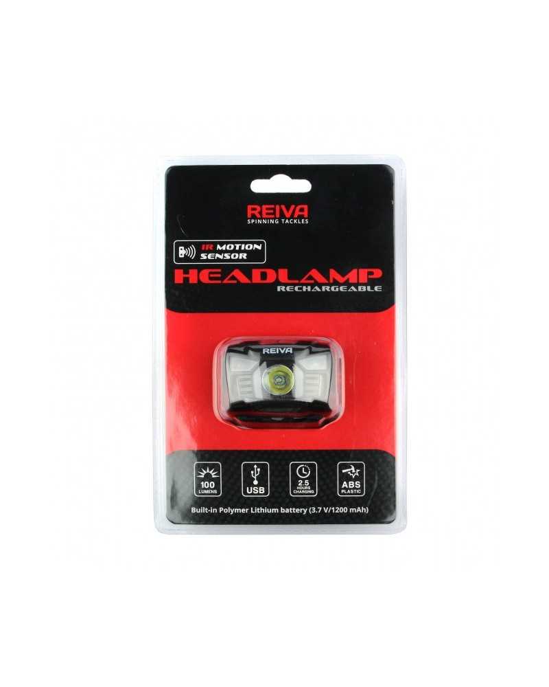 Įkraunamas žibintas su davikliu Reiva 3,7V/1200 mAh lithium-ion