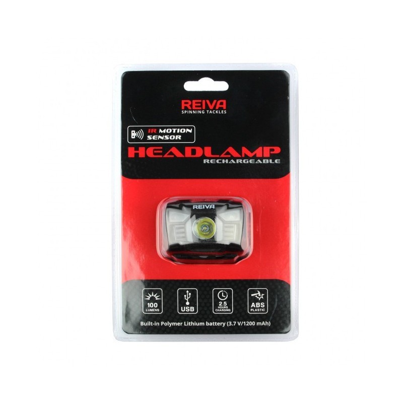 Įkraunamas žibintas su davikliu Reiva 3,7V/1200 mAh lithium-ion