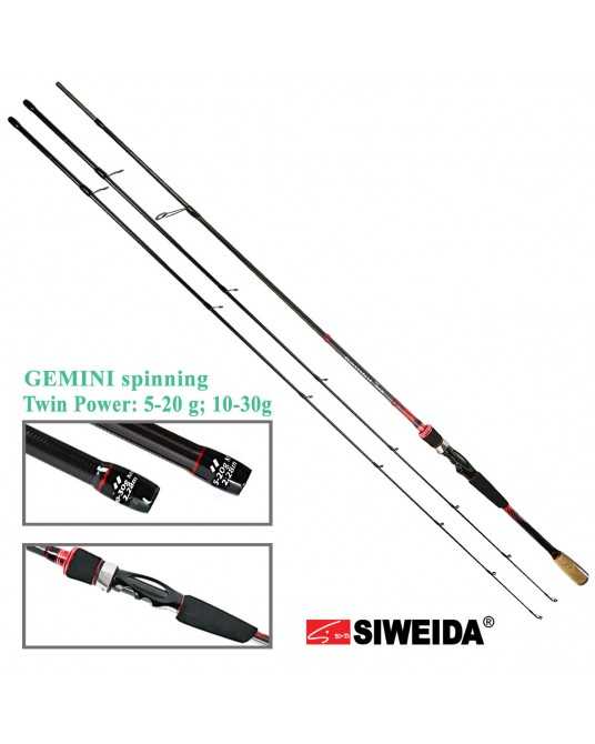 Spiningas Siweida Gemini Jig su dviem skirtingomis viršūnėmis