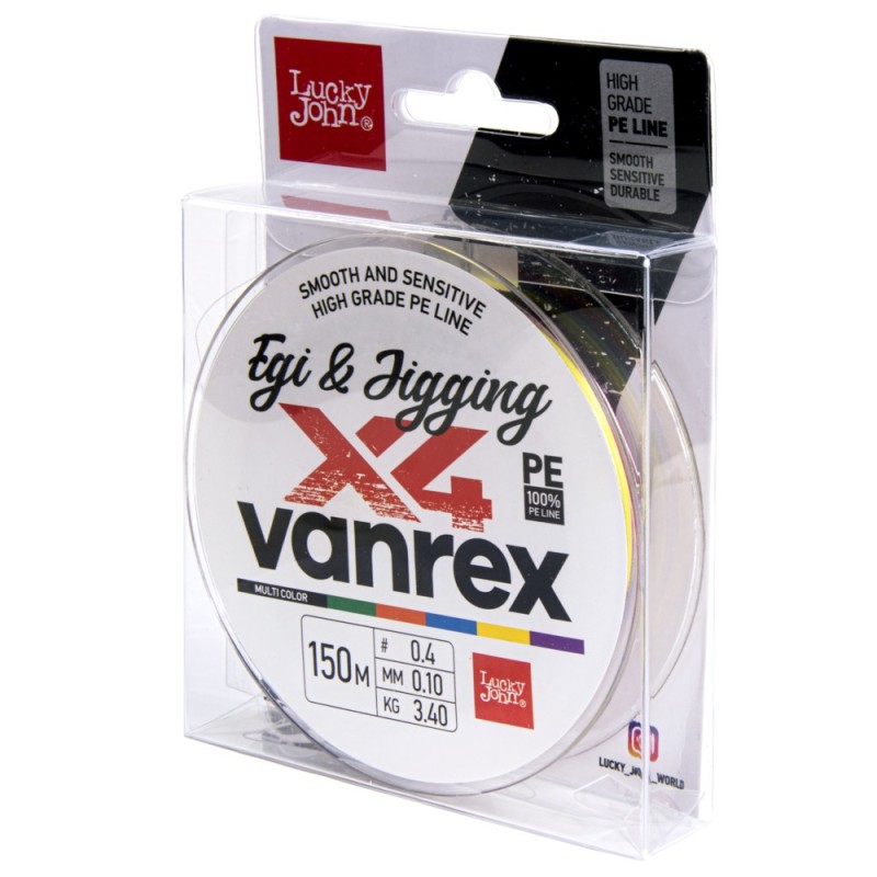 Pintas valas Lucky John Vanrex X4 Egi & Jigging Multi 150m