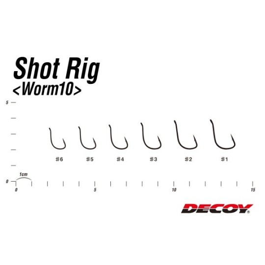 Kabliukai Decoy Worm10 Shot Rig