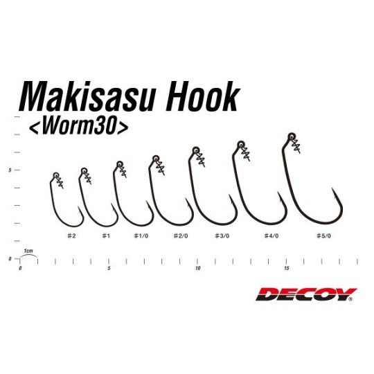 Kabliukai Decoy Worm30 Makisasu