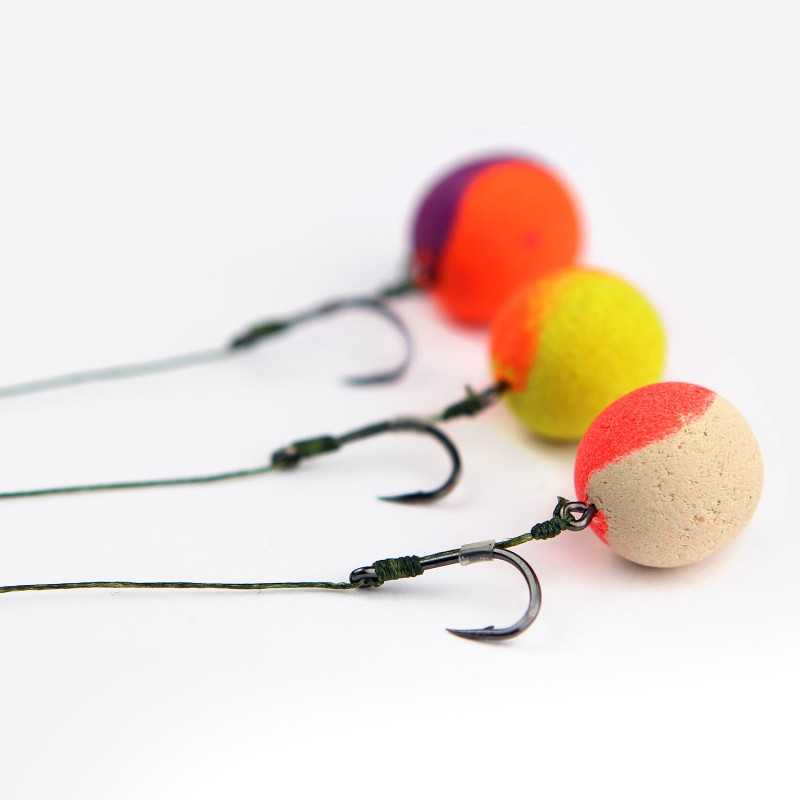 Kabliukai su pinto valo pavadėliu Nevis Method Feeder