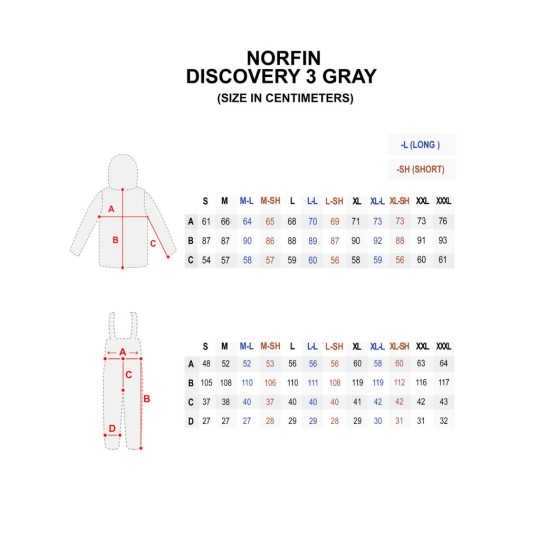 Kostiumas žieminis Norfin Discovery 3 Grey Kostiumas žieminis Norfin Discovery 3 Grey