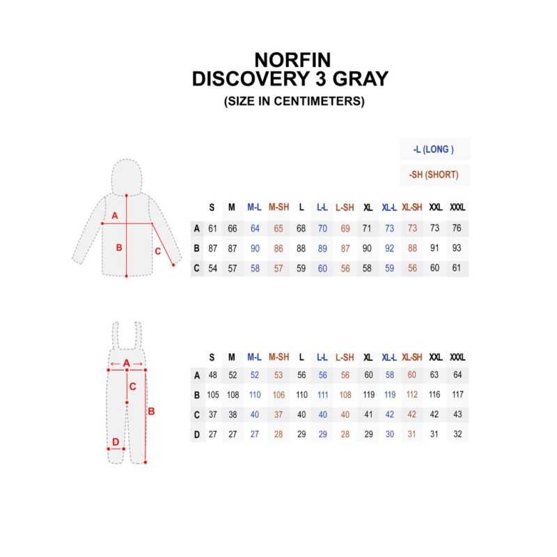 Kostiumas žieminis Norfin Discovery 3 Grey Kostiumas žieminis Norfin Discovery 3 Grey