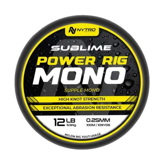 Valas Nytro Sublime Power Rig Mono 100m Valas Nytro Sublime Power Rig Mono 100m