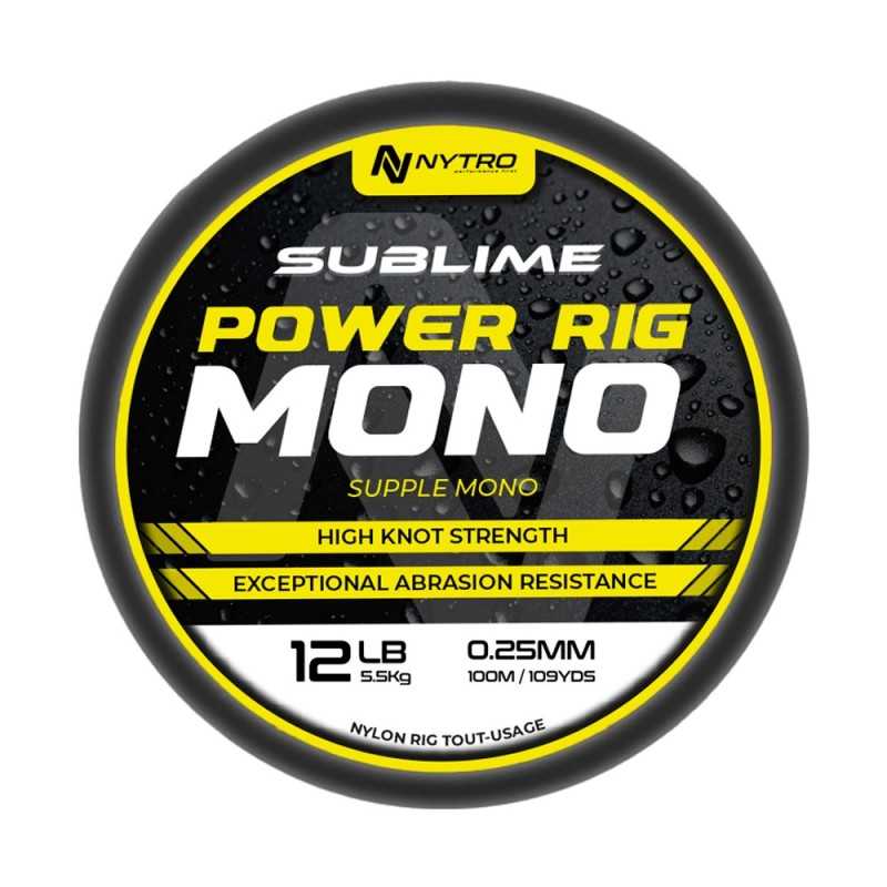 Valas Nytro Sublime Power Rig Mono 100m Valas Nytro Sublime Power Rig Mono 100m