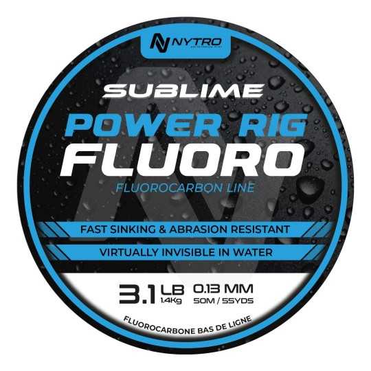 Valas Nytro Sublime Power Rig Fluoro 50m Valas Nytro Sublime Power Rig Fluoro 50m