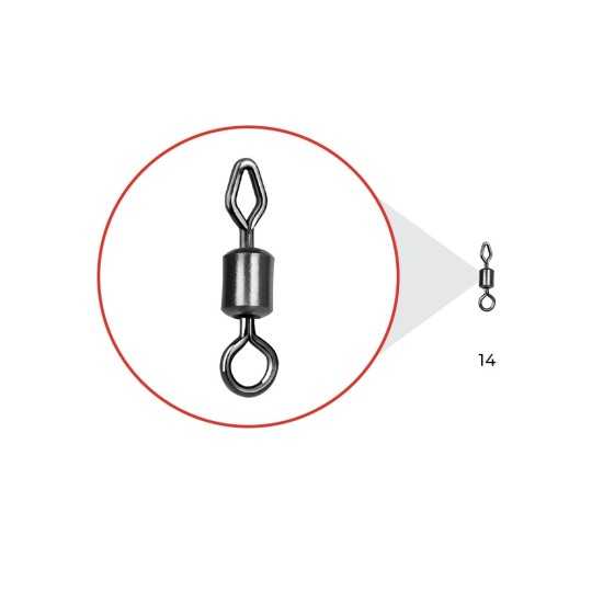 Suktukas Nytro Connex Mixed-Eye Mini Feeder Swivel 14 Suktukas Nytro Connex Mixed-Eye Mini Feeder Swivel 14