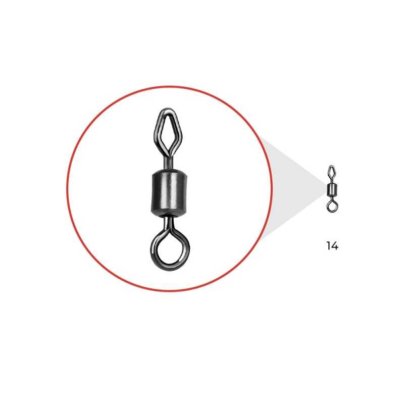 Suktukas Nytro Connex Mixed-Eye Mini Feeder Swivel 14 Suktukas Nytro Connex Mixed-Eye Mini Feeder Swivel 14