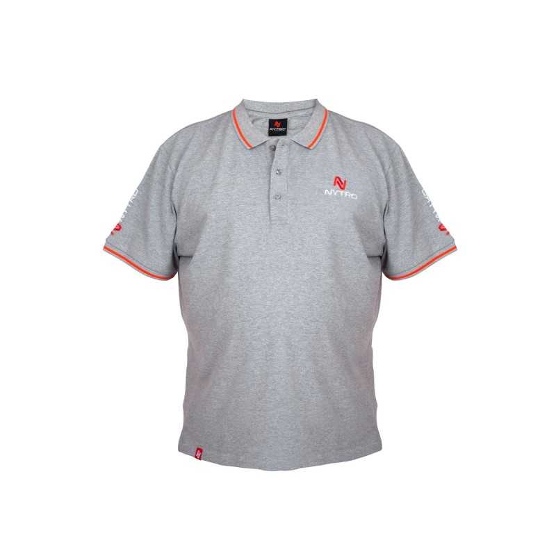 Marškinėliai Nytro Light Marl Grey Polo Shirt Marškinėliai Nytro Light Marl Grey Polo Shirt