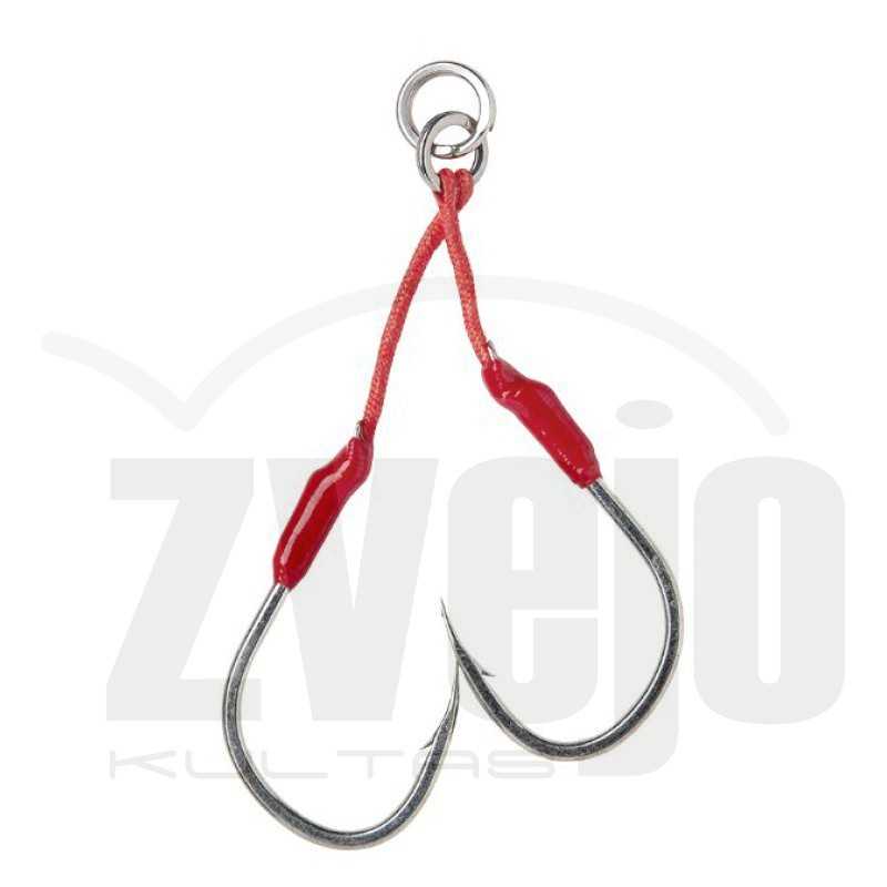 Kabliukai Savage gear Bloody Assist Hook J 2vnt double asymmetric Kabliukai Savage gear Bloody Assist Hook J 2vnt double asymmetric