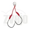 Kabliukai Savage gear Bloody Assist Hook J 2vnt double asymmetric Kabliukai Savage gear Bloody Assist Hook J 2vnt double asymmetric