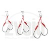 Kabliukai Savage gear Bloody Assist Hook J 2vnt double asymmetric Kabliukai Savage gear Bloody Assist Hook J 2vnt double asymmetric