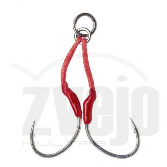 Kabliukai Savage gear Bloody Assist Hook SJ 3/0 2vnt double Kabliukai Savage gear Bloody Assist Hook SJ 3/0 2vnt double