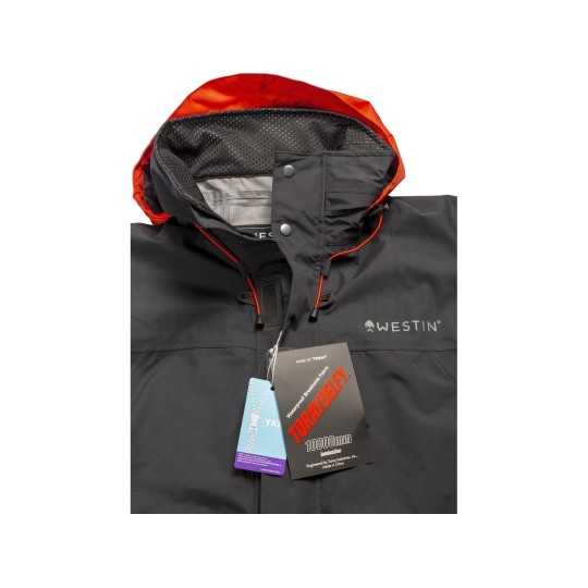 Striukė Westin W6 Rain Jacket Steel Balck Striukė Westin W6 Rain Jacket Steel Balck