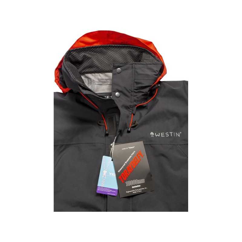 Striukė Westin W6 Rain Jacket Steel Balck Striukė Westin W6 Rain Jacket Steel Balck